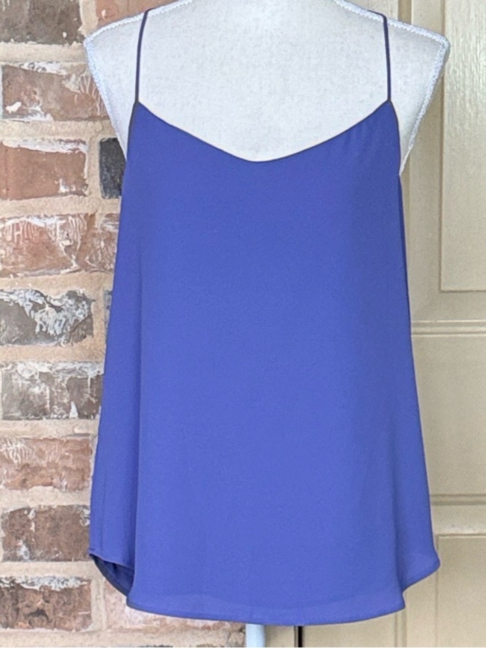 NWT Loft Cornflower Blue Spaghetti Strap Cami Top Racerback Tank